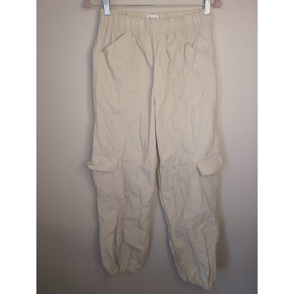 Wilo the Label cargo parachute pants elastic waist xs